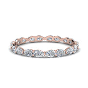 East West Pear Eternity Band